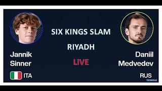 Jannik Sinner vs Daniil Medvedev - Six Kings Slam - Riyadh - Live