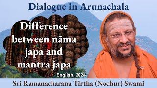 Difference between nāma japa and mantra japa |  Dialogue in Arunachala | English | 2024