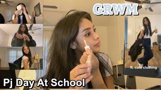 GRWM for School Pj Day Edition ft. Cuts Clothing #cutsclothing