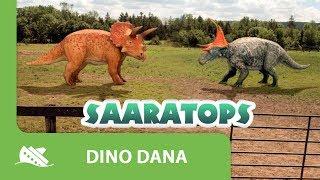 Dino Dana |  Episode Promo | Who would win? Triceratops, Diabloceratops, or Kosmoceratops