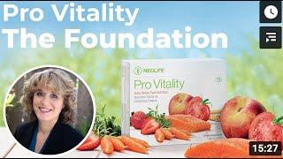 Pro Vitality the Foundation - Dr Susan Beck