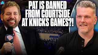 Knicks Owner Won't Let Pat McAfee Sit Courtside At MSG For Game 5?!