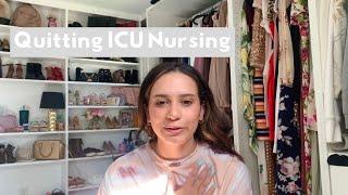 Why I quit ICU nursing - story time