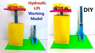 hydraulic lift working model for science project exhibition - diy - diypandit | DIY pandit