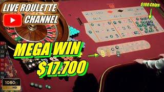 LIVE ROULETTE |  MEGA WIN 17.700 In Casino Las Vegas  $100 Chips Inside Exclusive  2024-09-13