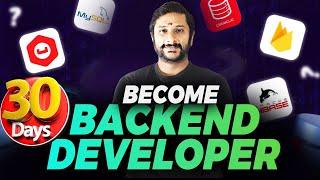 IncredibleBecome BackEnd DEVELOPER in 30days Easily in Tamil #backenddeveloper