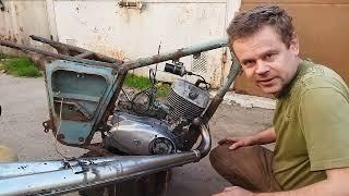ИЖ Планета 3 ремонт на запчастях СССР - СТОИМОСТЬ  и первый  запуск мотора