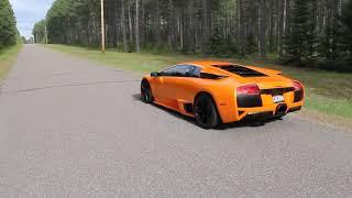 Lamborghini Murcielago LP640 Fly By And Burnout!!!