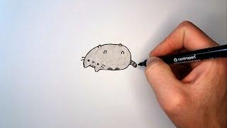 Как нарисовать игривого Пушина | How to draw Pusheen the cat