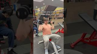 When one arm is stronger than the other