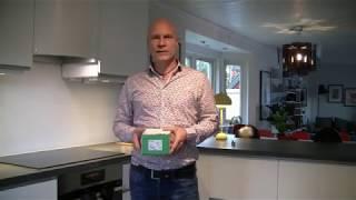 Slik installerer du Argus komfyrvakt for takmontering (El-nr: 1403031 - WDE000083)