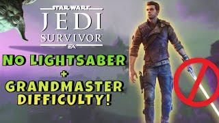 Can you beat Jedi Survivor without your lightsaber and on Grandmaster Difficulty?