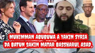 Bassharul asad na cikin Matsala,  Sakin matarsa, Tarihin yakin Syria daga farko har zuwa yanzu.