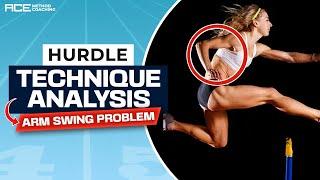 Hurdling Technique Analysis-High School Sophomore with Arm Swing Issues (Learn How to Hurdle)