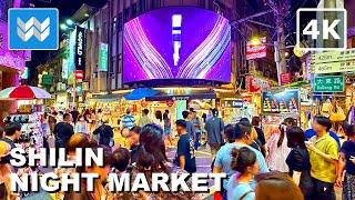 [4K] FAMOUS SHILIN NIGHT MARKET 士林夜市 in Taipei Taiwan 2024 Street Food Walking Tour Vlog