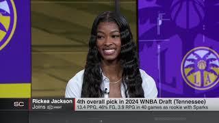 LA Sparks Basketball | Rickea Jackson x SportsCenter Interview