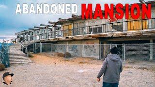 ABANDONED — Exploring The Apple Valley Hilltop Mansion — Awesome Sunset!