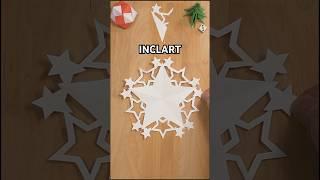 INCL ART DIY CUTE GIFT SNOWFLAKE | HOW TO MAKE PAPER SNOWFLAKE STEP BY STEP