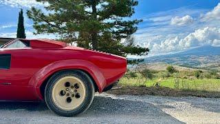 Lamborghini Countach in Tuscany & why you need to visit Ferruccio Lamborghini's Winery in Umbra