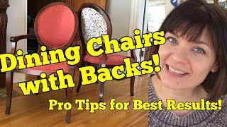 Upholster your Dining Chair! Pro Tips!