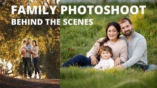 Fall Family Photoshoot Behind the Scenes, Outdoor Natural Light, Canon EOS R5 + RF 70-200mm 2.8L