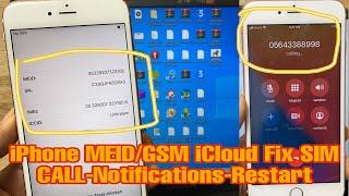 iPhone MEID/GSM Untethered iCloud Bypass - Full fix SIM Call Restart - Notifications