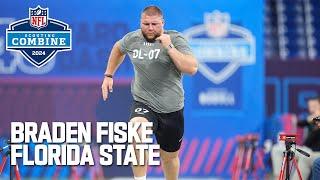 Braden Fiske's FULL 2024 NFL Scouting Combine On Field Workout