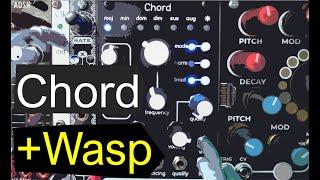 QU-Bit Chord v2 melody mode & Doepfer Wasp Filter