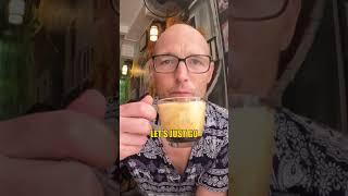 Trying Vietnamese EGG COFFEE. #vietnam #eggcoffee #vietnamesecoffee #travelvlog