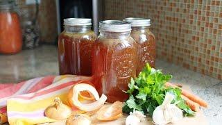 How to Make Vegetable Stock/Broth from Veggie Scraps | GetFitWithLeyla