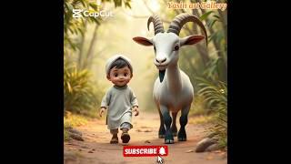 Ai generator video || Boy with Animals ||#cute #3danimation #ai#shorts#viralvideo#Yasin art Gallery