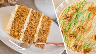 Вкуснее не бывает! МОРКОВНЫЙ ТОРТ | нежные коржи + крем-чиз | CARROT CAKE RECIPE