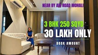 3 BHK luxury Flat near Airport Road mohali | flat for sale in mohali | GMADA Approved flats