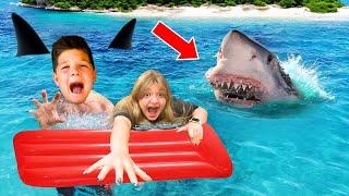 ATTACKED BY A SHARK…ALMOST *CAUGHT on CAMERA**