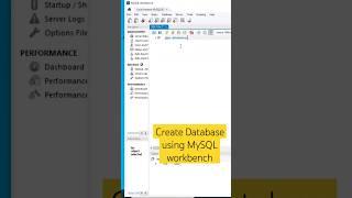 Create Database using MySQL workbench #viralvideo #shortsfeed #youtubeshorts #ytshorts #mysql