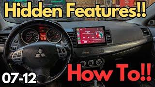 Mitsubishi Lancer Idoing Headunit Install & Hidden Features!! (07-17)