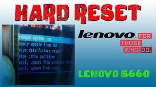 How To HARD RESET Lenovo S660 Hand Reset Easy Process..