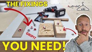 Fix ANY Thickness Material To Plasterboard - How to Install A 'GRIPIT' (Up To 113KG Load)