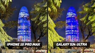 Galaxy S24 Ultra vs. iPhone 15 Pro Max – Night Test