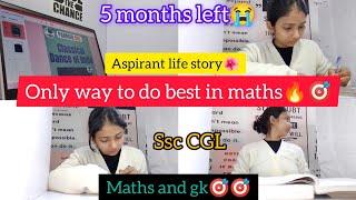 a day in life of CGL ASPIRANT | CGL'25 | maths and gk main problem??