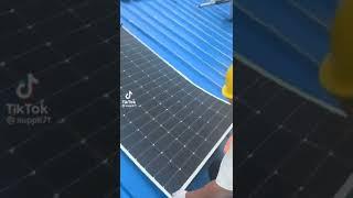 Flexible Solar Cells gor uneven roof or Done shaped roof.