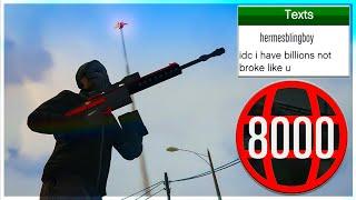 Toxic Rank 8000 Tryhard Orbital Strikes Me But Instantly Regrets It On GTA 5 Online