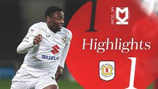 MK Dons v Crewe Alexandra Highlights