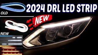 2024 New model DRL LED strips brighter and with dynamic turn signals, How to install All Cars