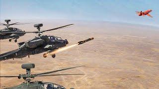 Powerful US AH-64s Destroy Crazy Drone With Extreme Accuracy