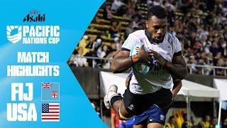 Fijian flair  | Fiji v USA | Match Highlights | Asahi Super Dry Pacific Nations Cup