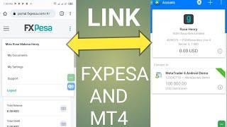 How to link FXPESA broker account to the mt5 or mt4  (step by step )