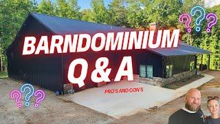 LIVE: Barndominium Q & A... Pro's and Con's