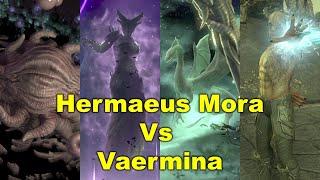 Hermaeus Mora and Vaermina full fight Cinematic ft. Peryite. The Elder Scrolls