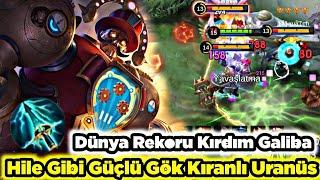 Dünya Rekoru Kırdım Hile Gibi Güçlü Gök Kıranlı Uranüs Rakiplerin Hepsini Kesiyor Mobile Legends